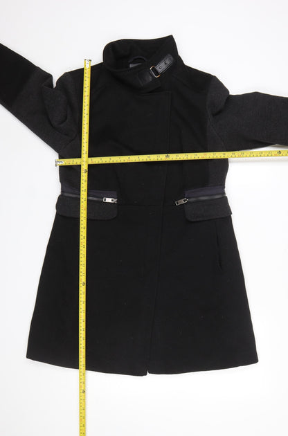 Womens UK Size 14 NEXT Black Overcoat