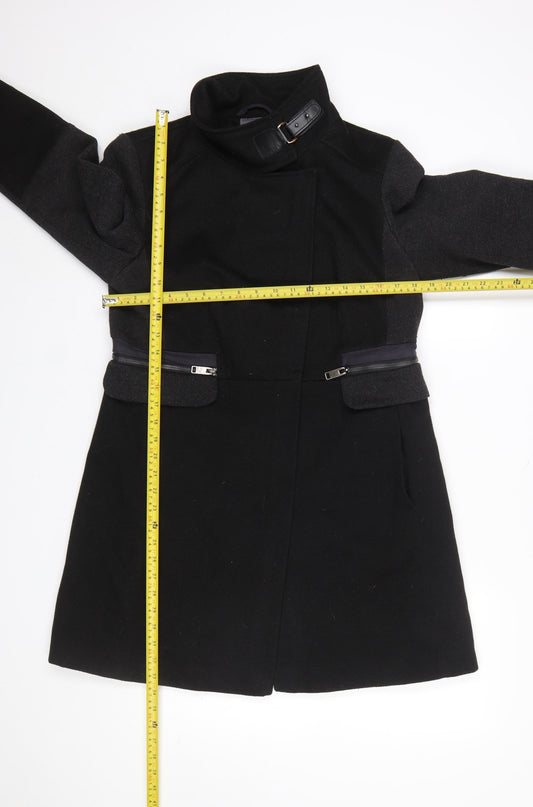 Womens UK Size 14 NEXT Black Overcoat