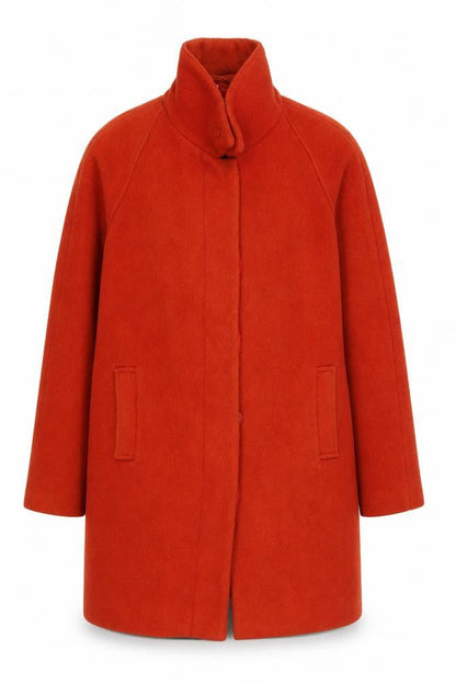 Womens UK Size 8 Dickins & Jones Red Overcoat