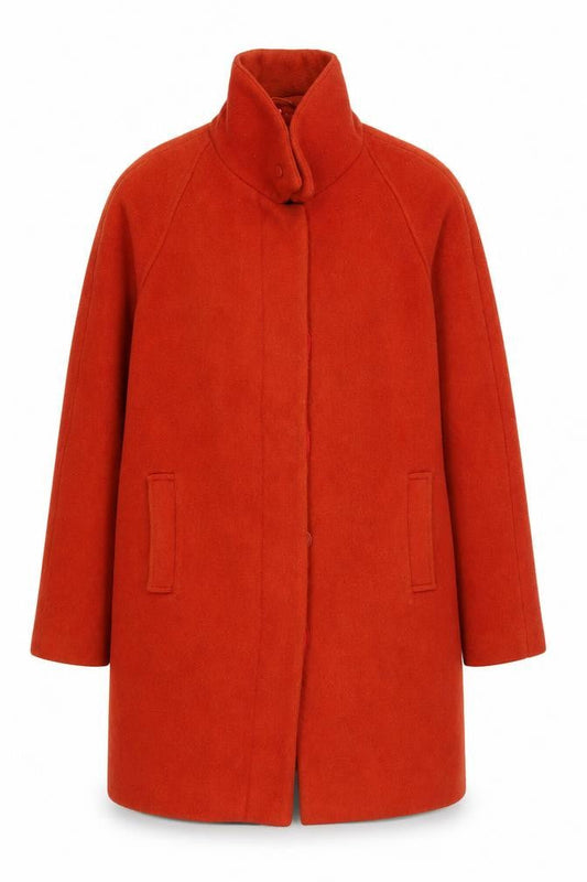 Womens UK Size 8 Dickins & Jones Red Overcoat