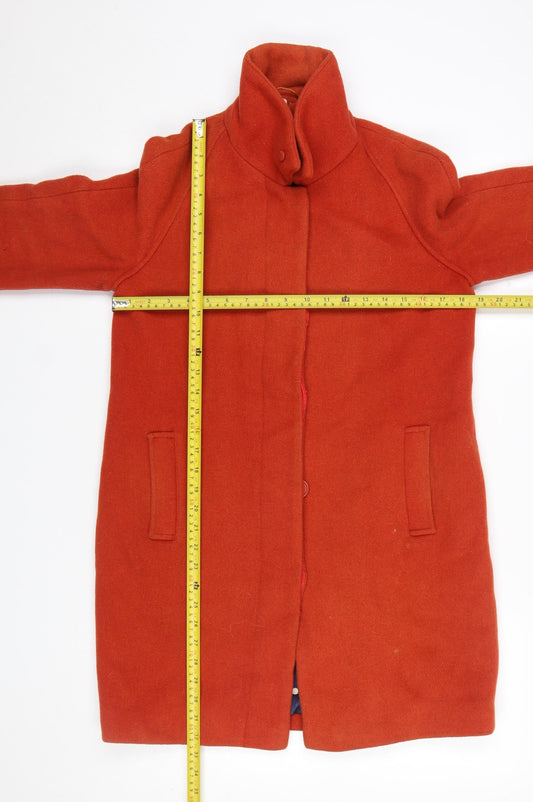 Womens UK Size 8 Dickins & Jones Red Overcoat
