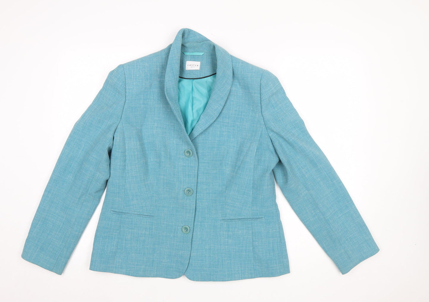 Womens UK Size 12 Eastex Regular Blue Suit Jacket