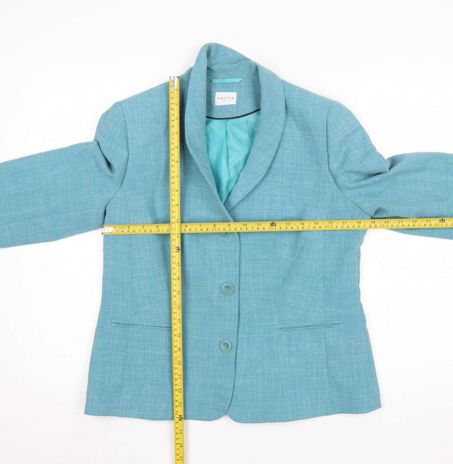 Womens UK Size 12 Eastex Regular Blue Suit Jacket