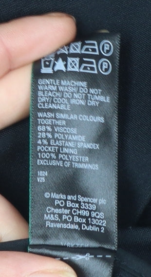 Womens UK Size 14 Marks and Spencer Regular Black Suit Jacket