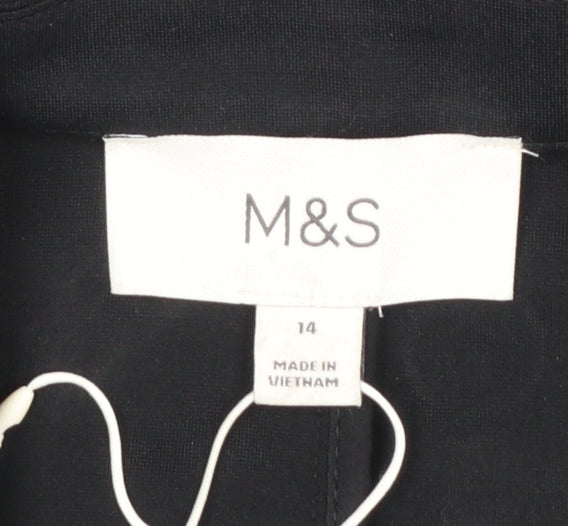 Womens UK Size 14 Marks and Spencer Regular Black Suit Jacket