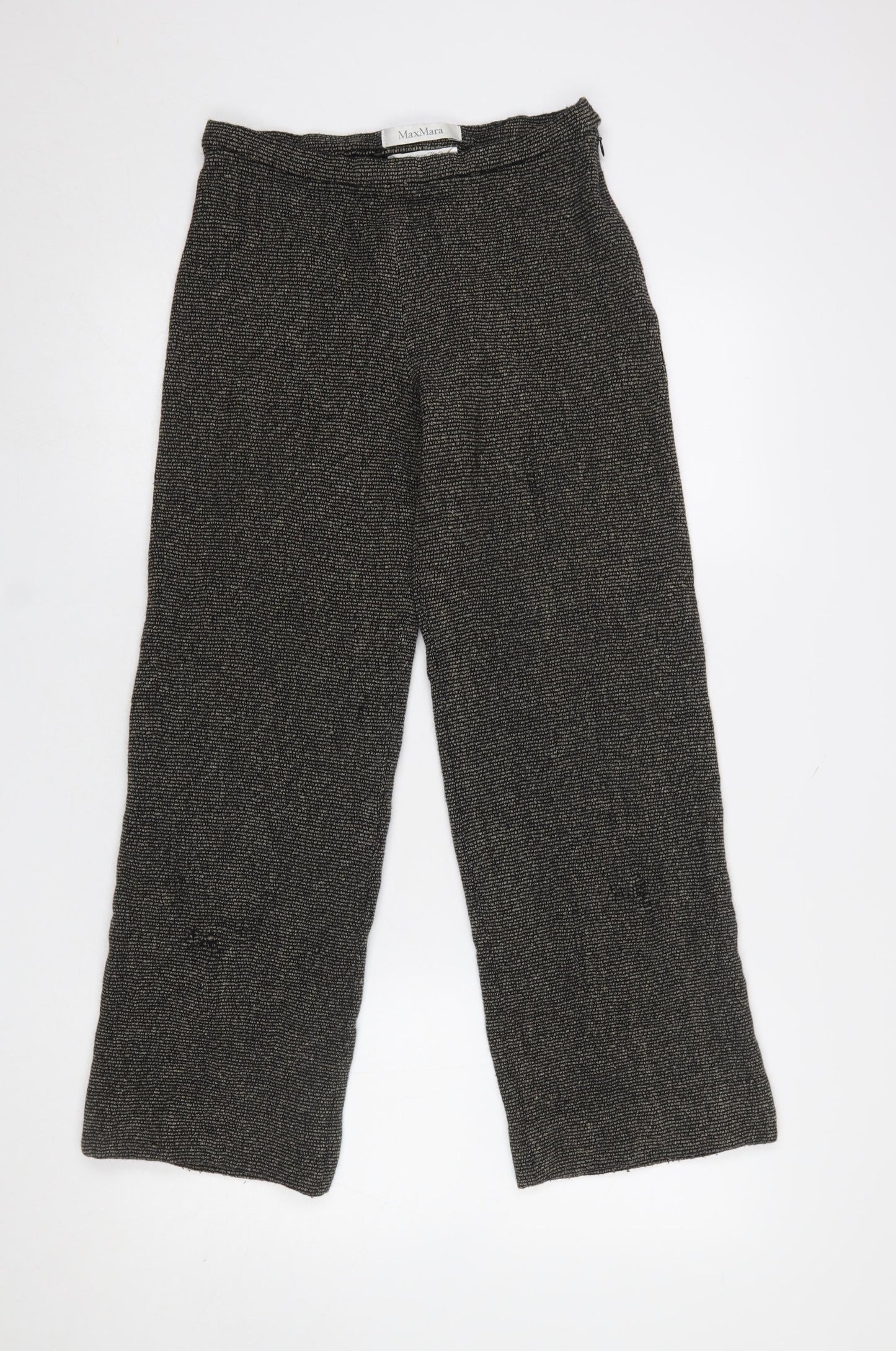 Womens UK Size 12 MaxMara Regular Fit Business Casual Workwear Grey Trousers