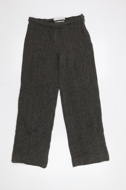 Womens UK Size 12 MaxMara Regular Fit Business Casual Workwear Grey Trousers