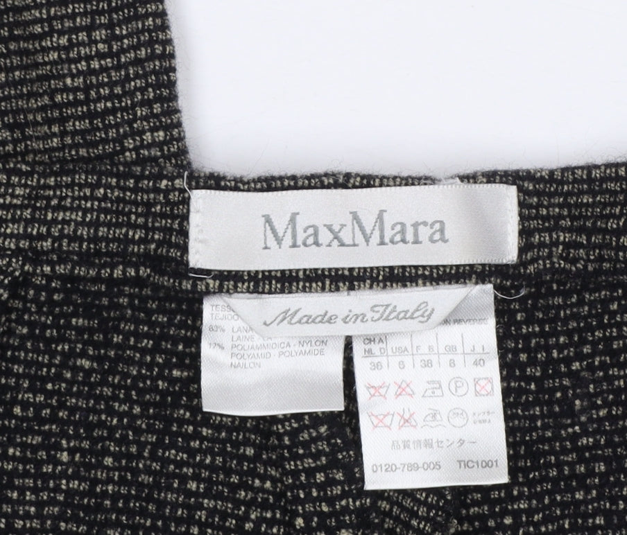 Womens UK Size 12 MaxMara Regular Fit Business Casual Workwear Grey Trousers