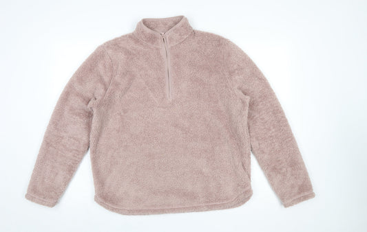 Womens UK Size M H&M Beige Pullover Sweatshirt