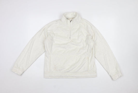 Womens UK Size M Weird Fish Ivory Pullover Sweatshirt