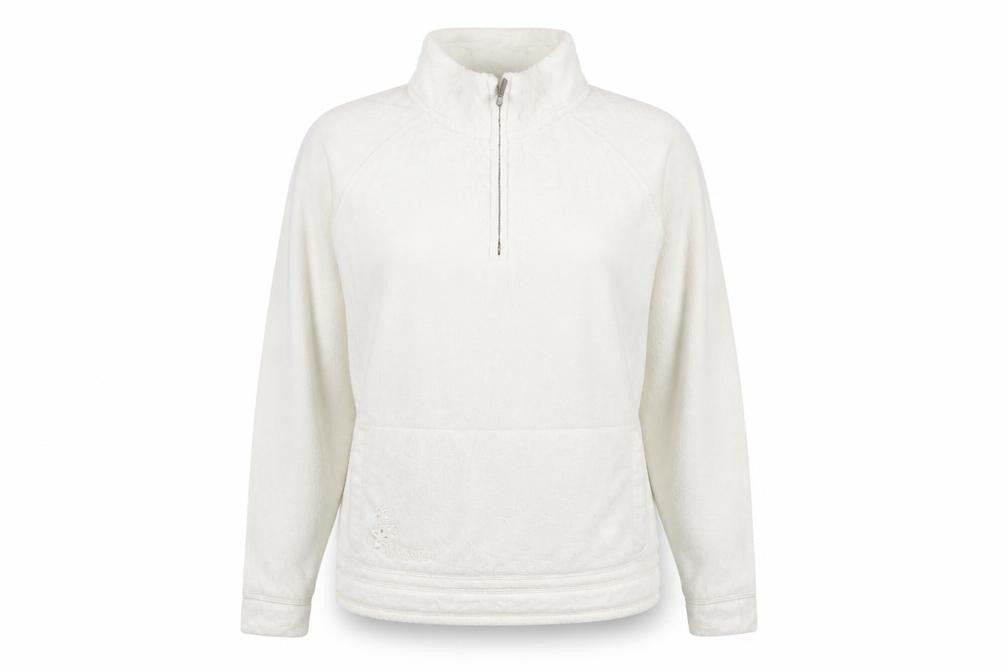 Womens UK Size M Weird Fish Ivory Pullover Sweatshirt