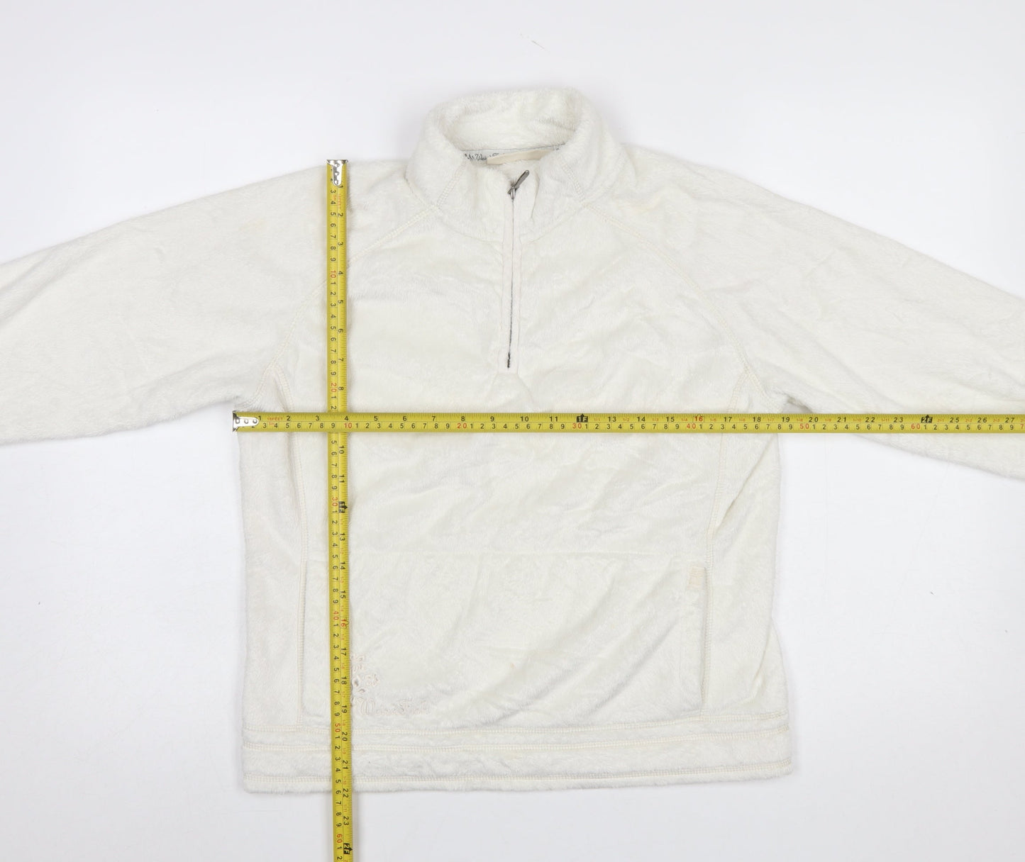Womens UK Size M Weird Fish Ivory Pullover Sweatshirt