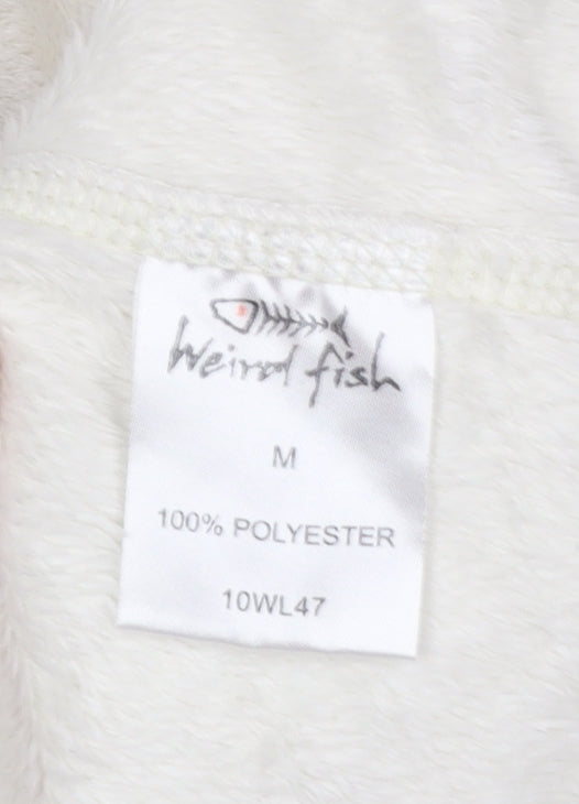 Womens UK Size M Weird Fish Ivory Pullover Sweatshirt