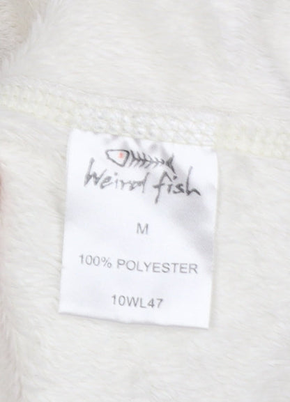 Womens UK Size M Weird Fish Ivory Pullover Sweatshirt