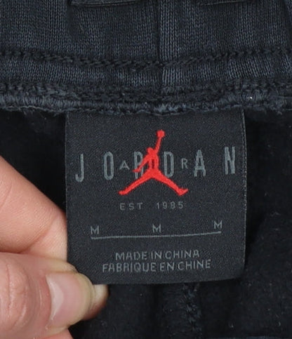 Mens UK Size M Jordan Regular Fit Jogger Black Trousers
