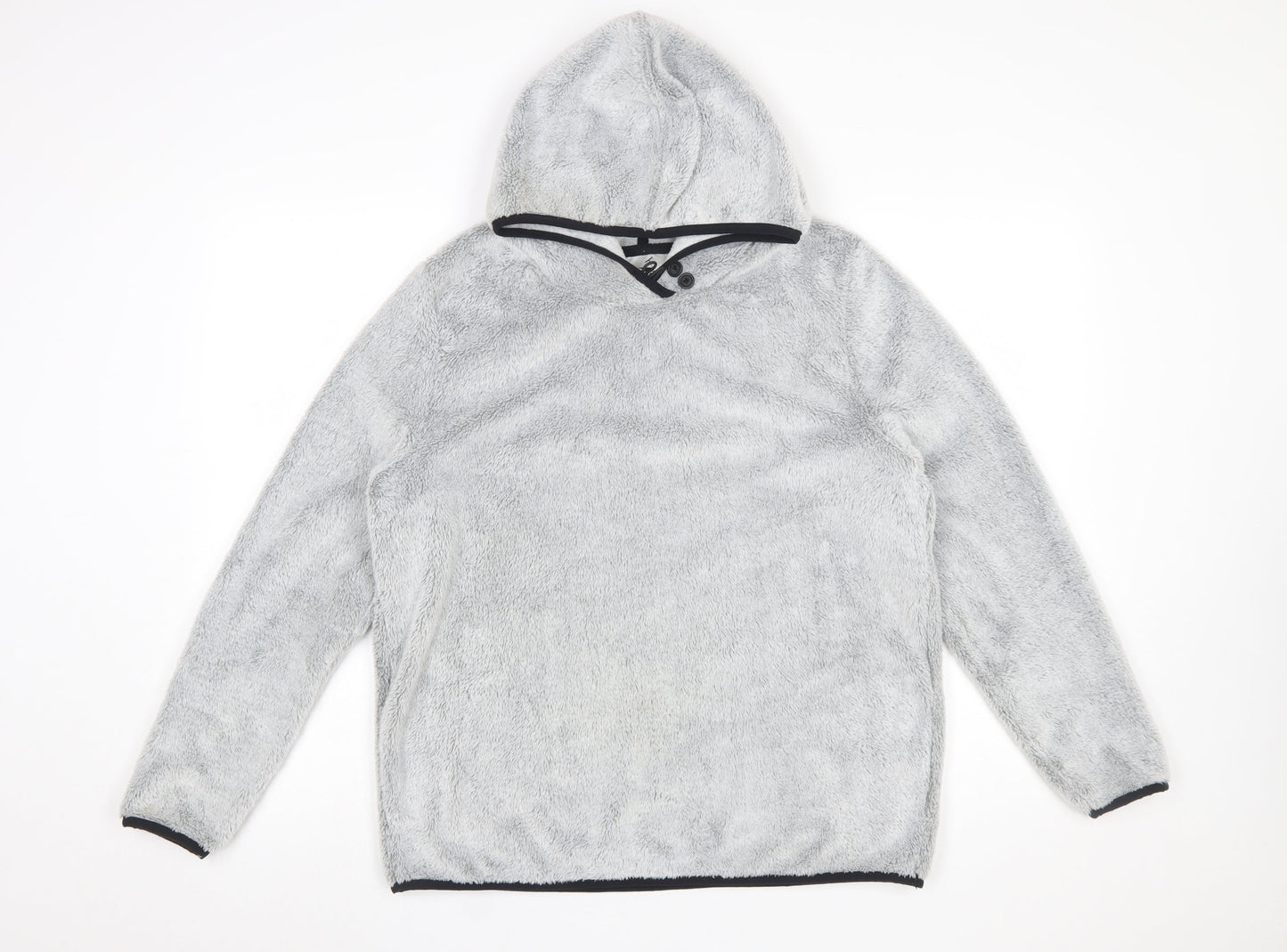 Womens UK Size 12 Crane Grey Pullover Hoodie