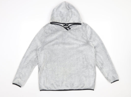Womens UK Size 12 Crane Grey Pullover Hoodie