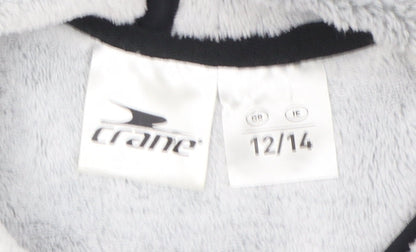 Womens UK Size 12 Crane Grey Pullover Hoodie
