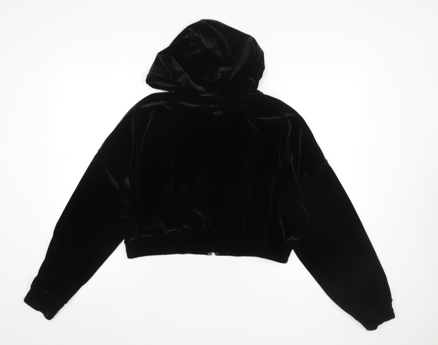 Womens UK Size L H&M Black Full Zip Hoodie