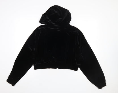 Womens UK Size L H&M Black Full Zip Hoodie