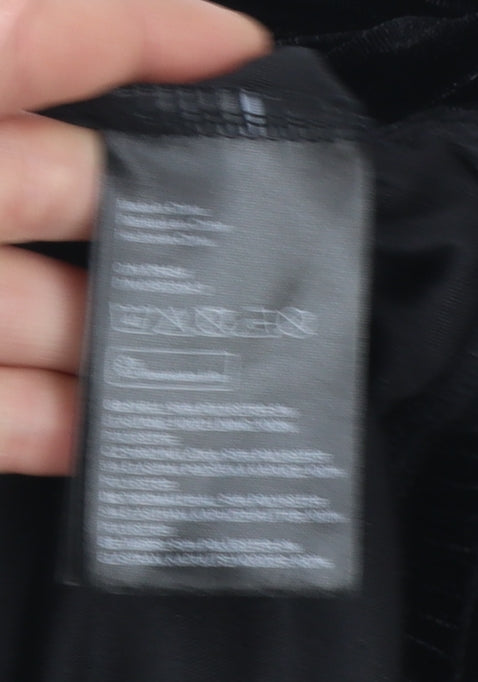 Womens UK Size L H&M Black Full Zip Hoodie