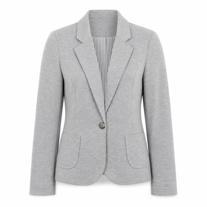 Atmosphere Womens Grey Blazer Size 10 Regular Fit Single Button