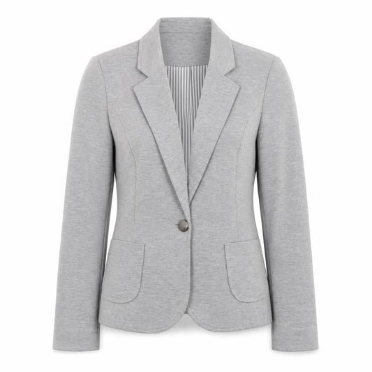 Atmosphere Womens Grey Blazer Size 10 Regular Fit Single Button