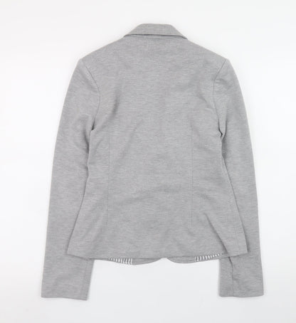 Atmosphere Womens Grey Blazer Size 10 Regular Fit Single Button
