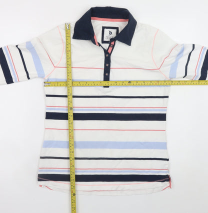 Womens UK Size 10 DASH Multicoloured Henley Sweatshirt