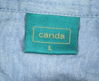 Mens UK Size L Canda Cotton Blend Polo Shirt