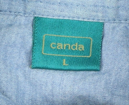 Mens UK Size L Canda Cotton Blend Polo Shirt