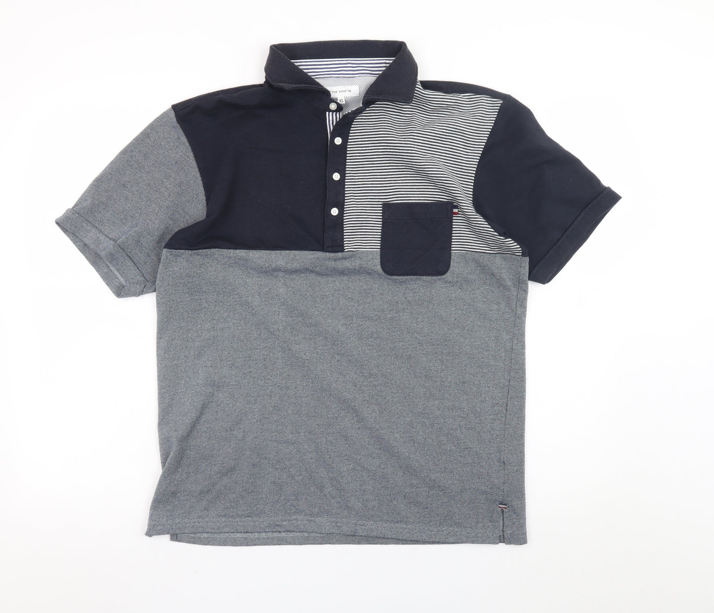 Mens UK Size XL THE SHOP TK Cotton Blend Polo Shirt
