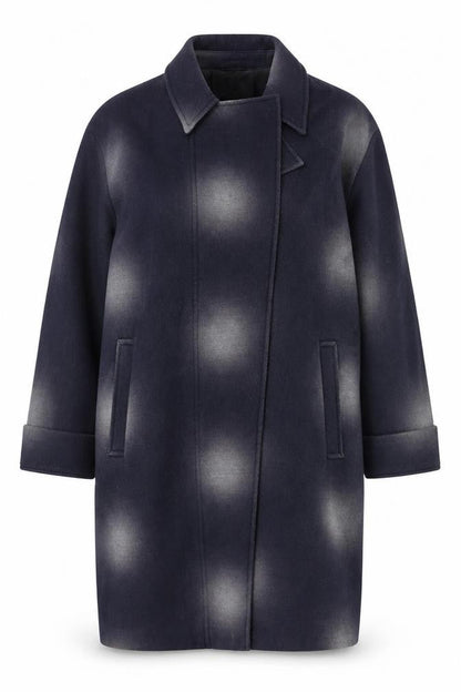 Lakeland Women's Blue Mid-Length Overcoat Size M