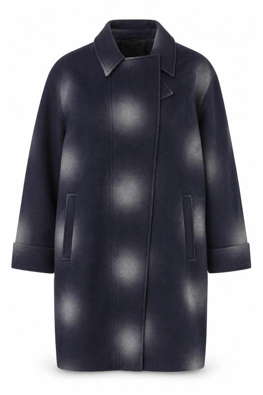 Lakeland Women's Blue Mid-Length Overcoat Size M