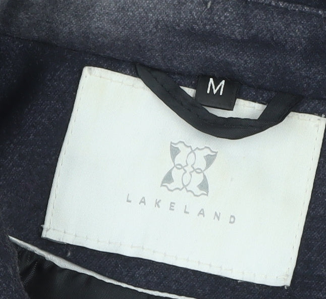 Lakeland Women's Blue Mid-Length Overcoat Size M
