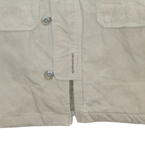 Mens UK Size L Quiksilver Beige Parka Coat