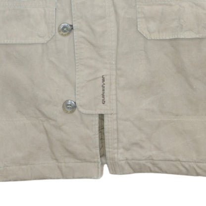 Mens UK Size L Quiksilver Beige Parka Coat