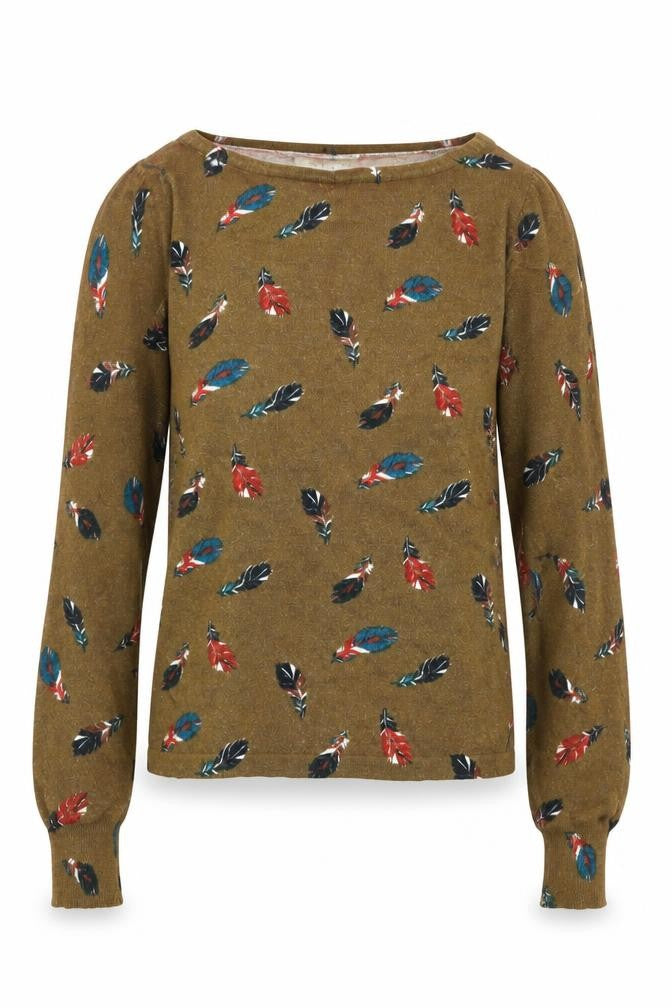 Womens UK Size 8 Laura Ashley Brown Pullover Jumper