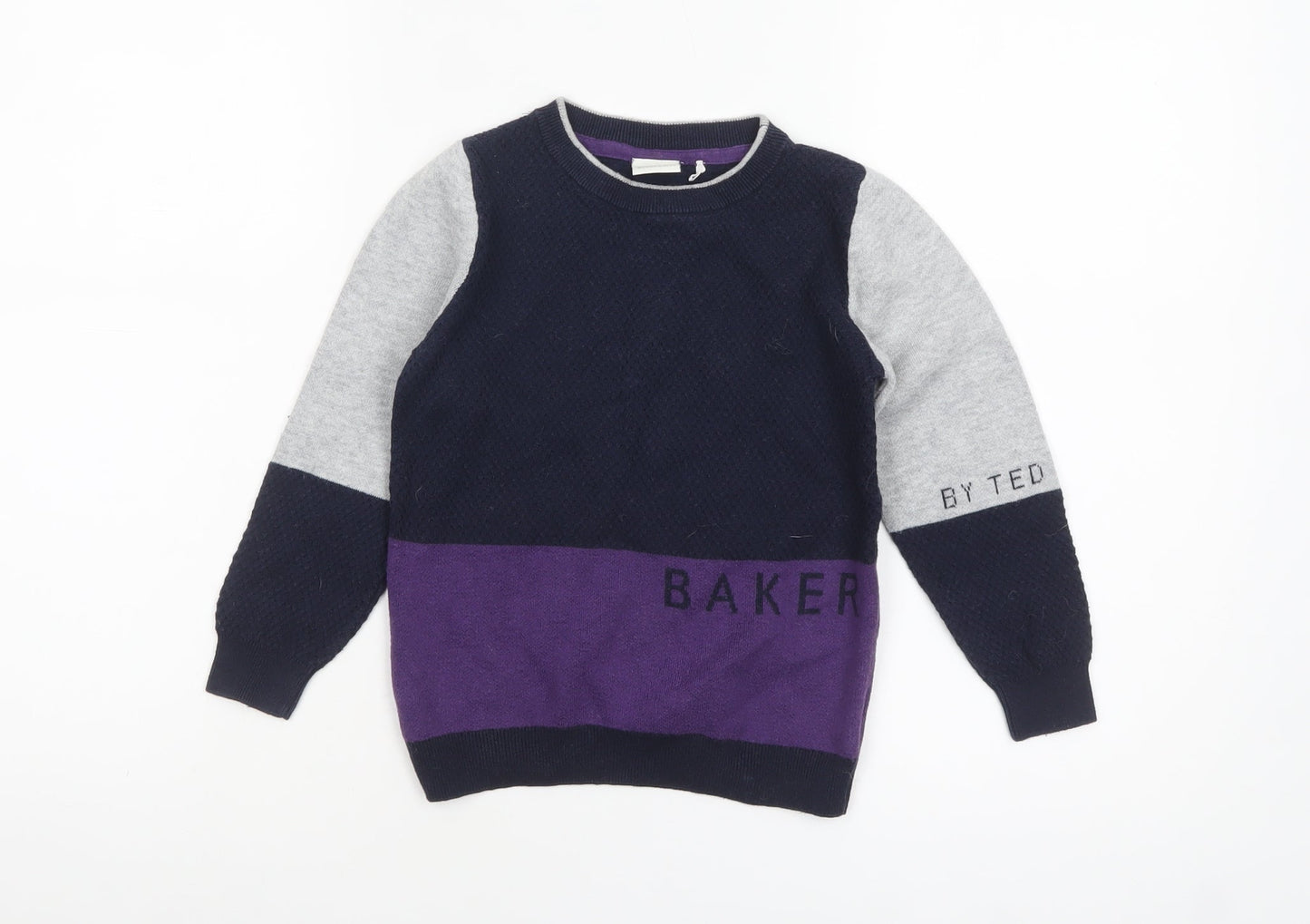 Boys UK Size 4-5 Years Baker by Ted Baker Multicoloured Pullover Jumper