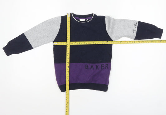 Boys UK Size 4-5 Years Baker by Ted Baker Multicoloured Pullover Jumper