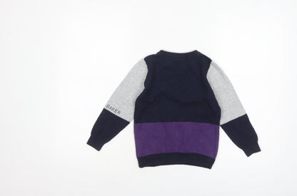Boys UK Size 4-5 Years Baker by Ted Baker Multicoloured Pullover Jumper