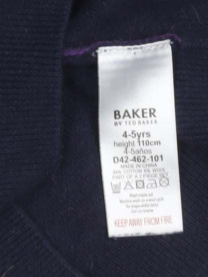 Boys UK Size 4-5 Years Baker by Ted Baker Multicoloured Pullover Jumper