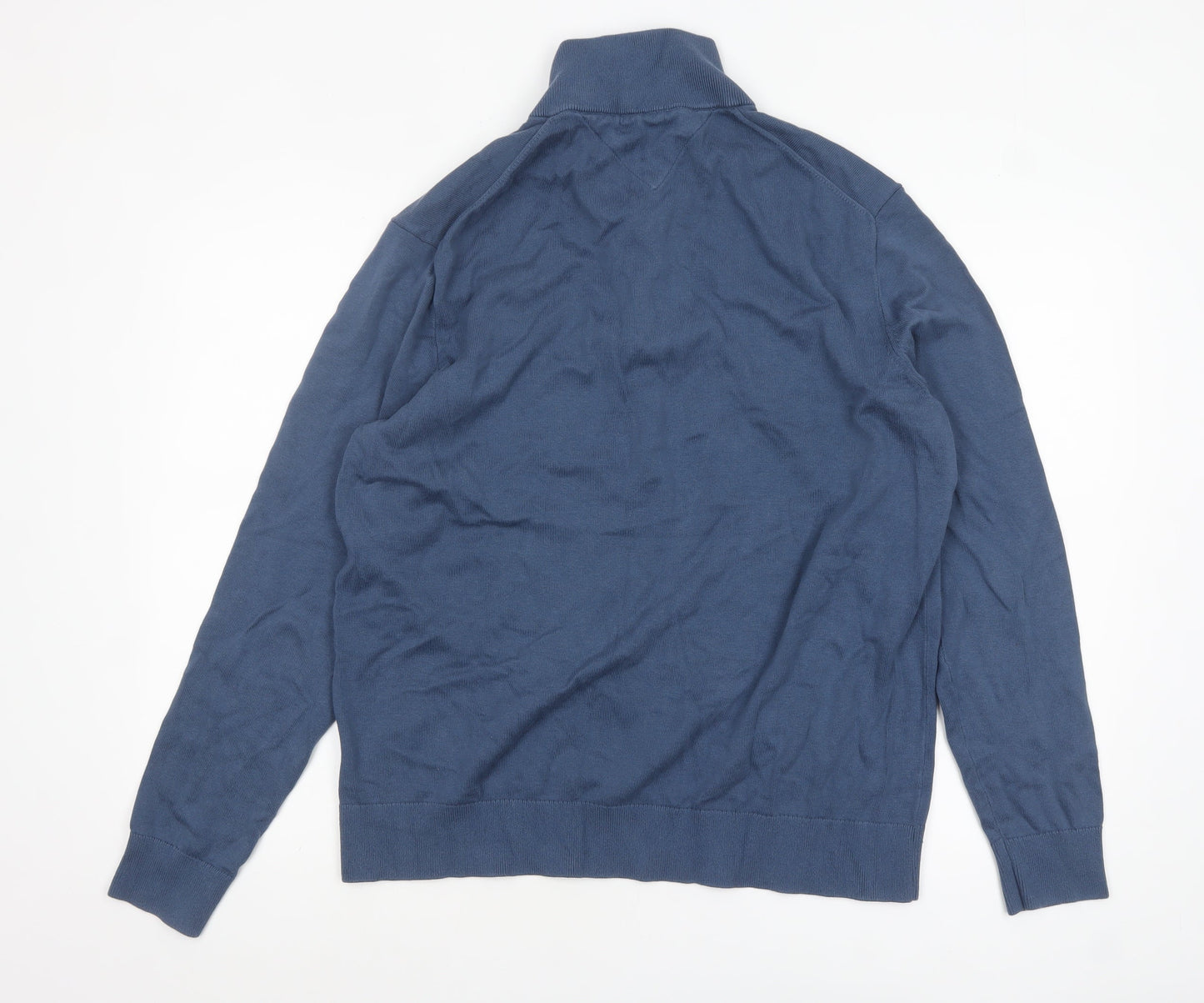 Mens UK Size XL Tommy Hilfiger Blue 1/2 Zip Jumper