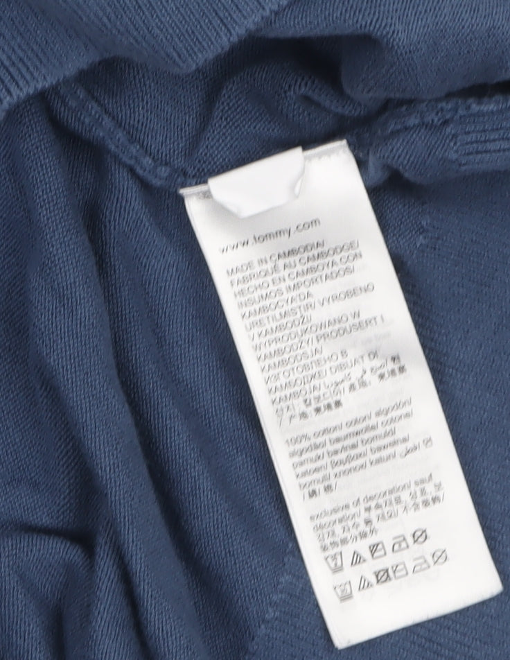 Mens UK Size XL Tommy Hilfiger Blue 1/2 Zip Jumper