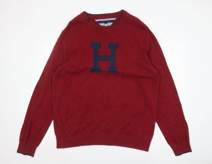 Mens UK Size 2XL Tommy Hilfiger Red Pullover Jumper