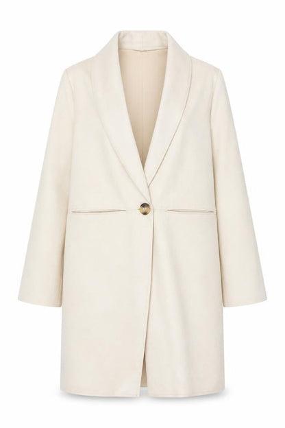 Womens UK Size M Primark Beige Overcoat