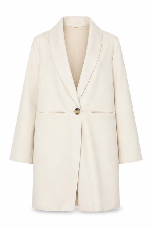 Womens UK Size M Primark Beige Overcoat