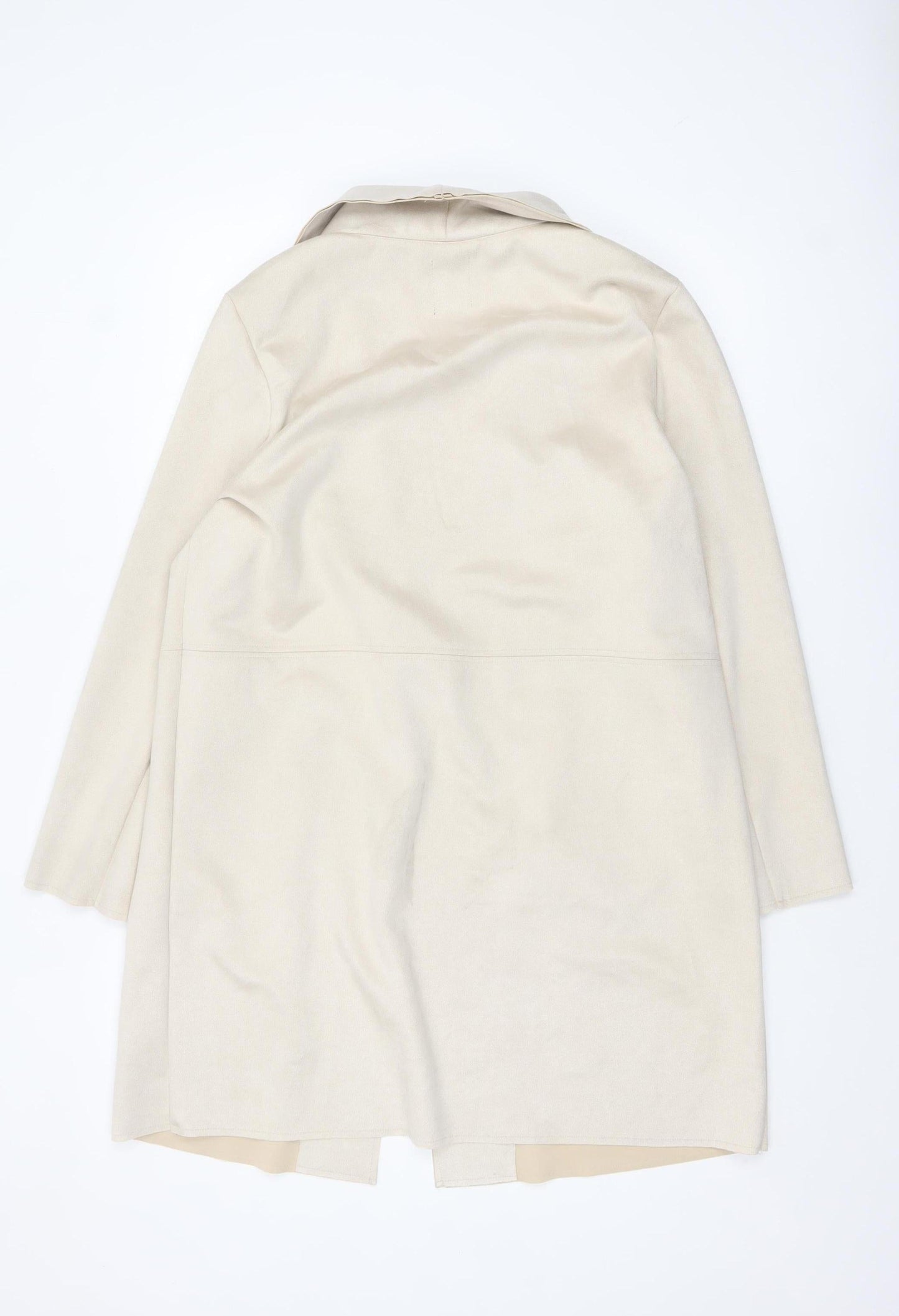 Womens UK Size M Primark Beige Overcoat