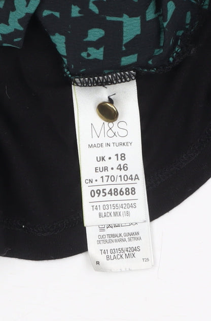 Womens UK Size 18 Marks and Spencer Multicoloured Tunic Blouse