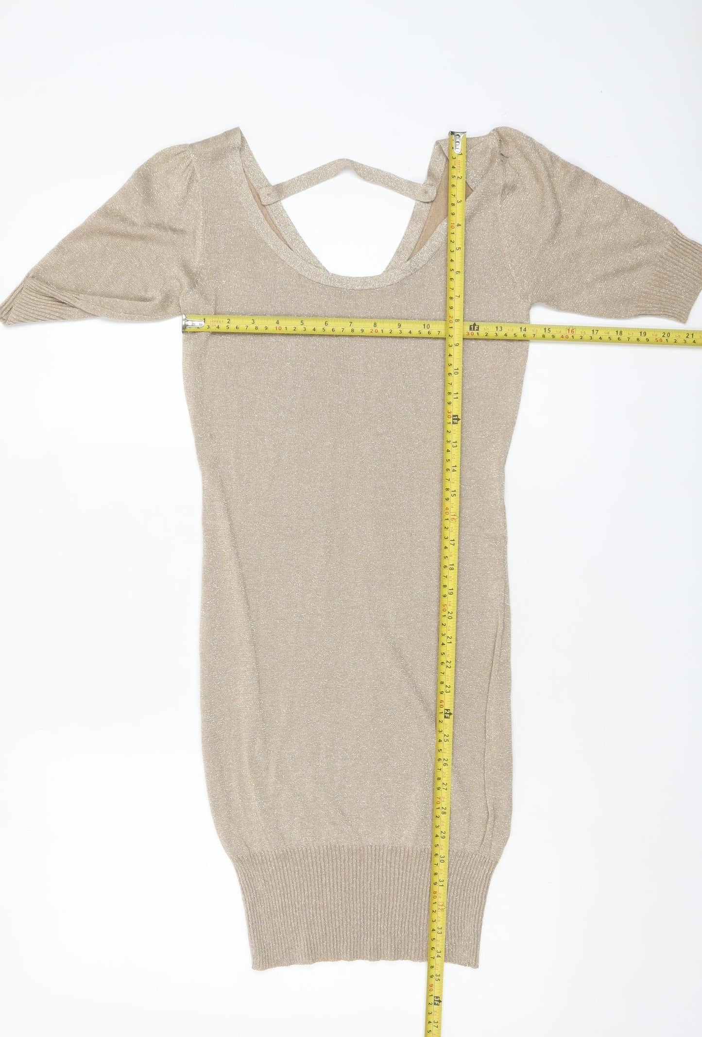 Womens UK Size S VILA Beige Pullover Jumper